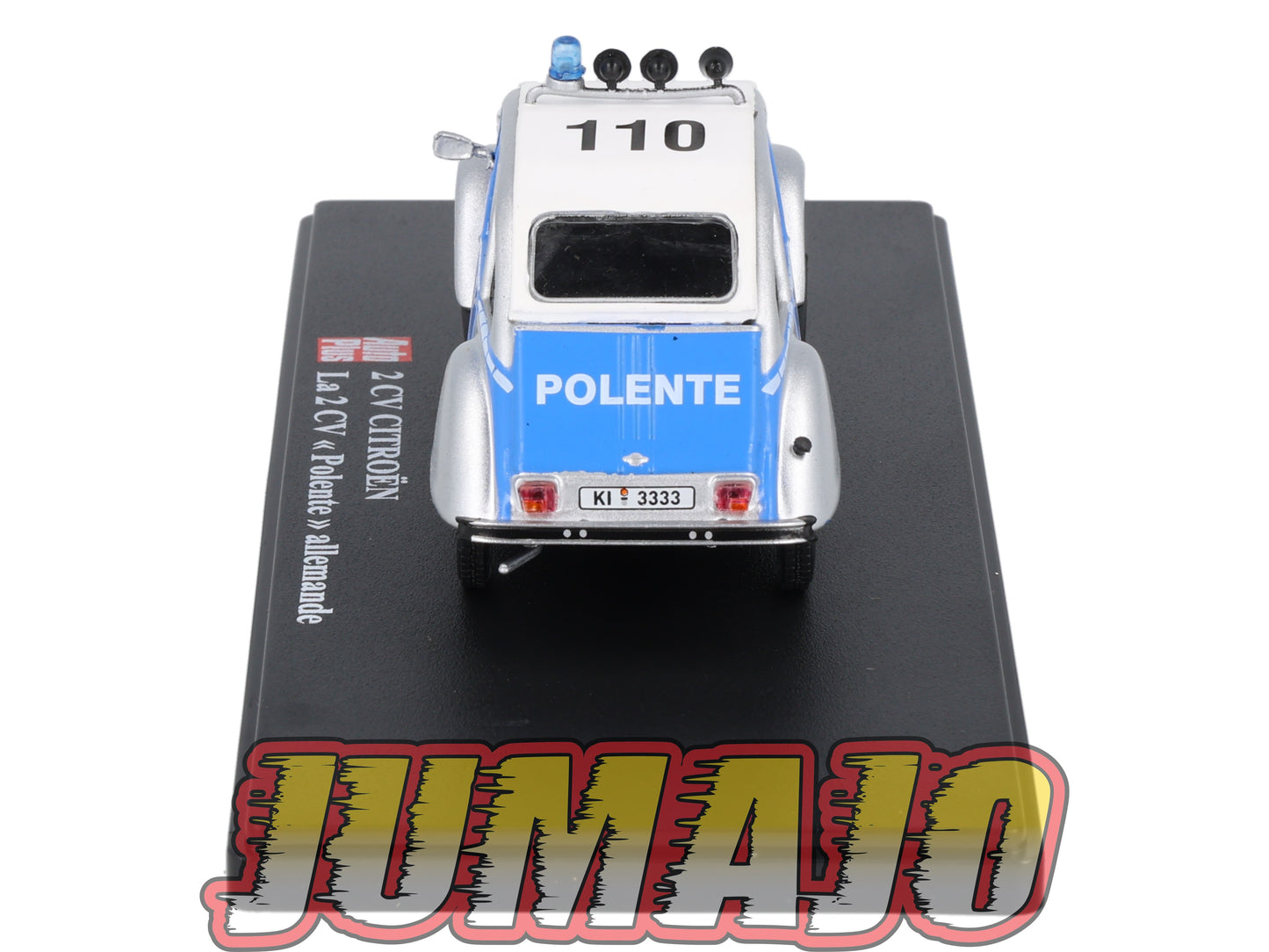 2CVAP25 Voiture 1/43 ELIGOR Auto plus : CITROEN 2CV Polente Polizei allemand