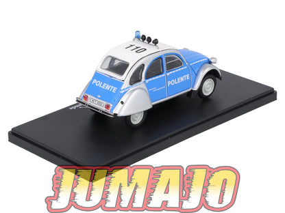 2CVAP25 Voiture 1/43 ELIGOR Auto plus : CITROEN 2CV Polente Polizei allemand