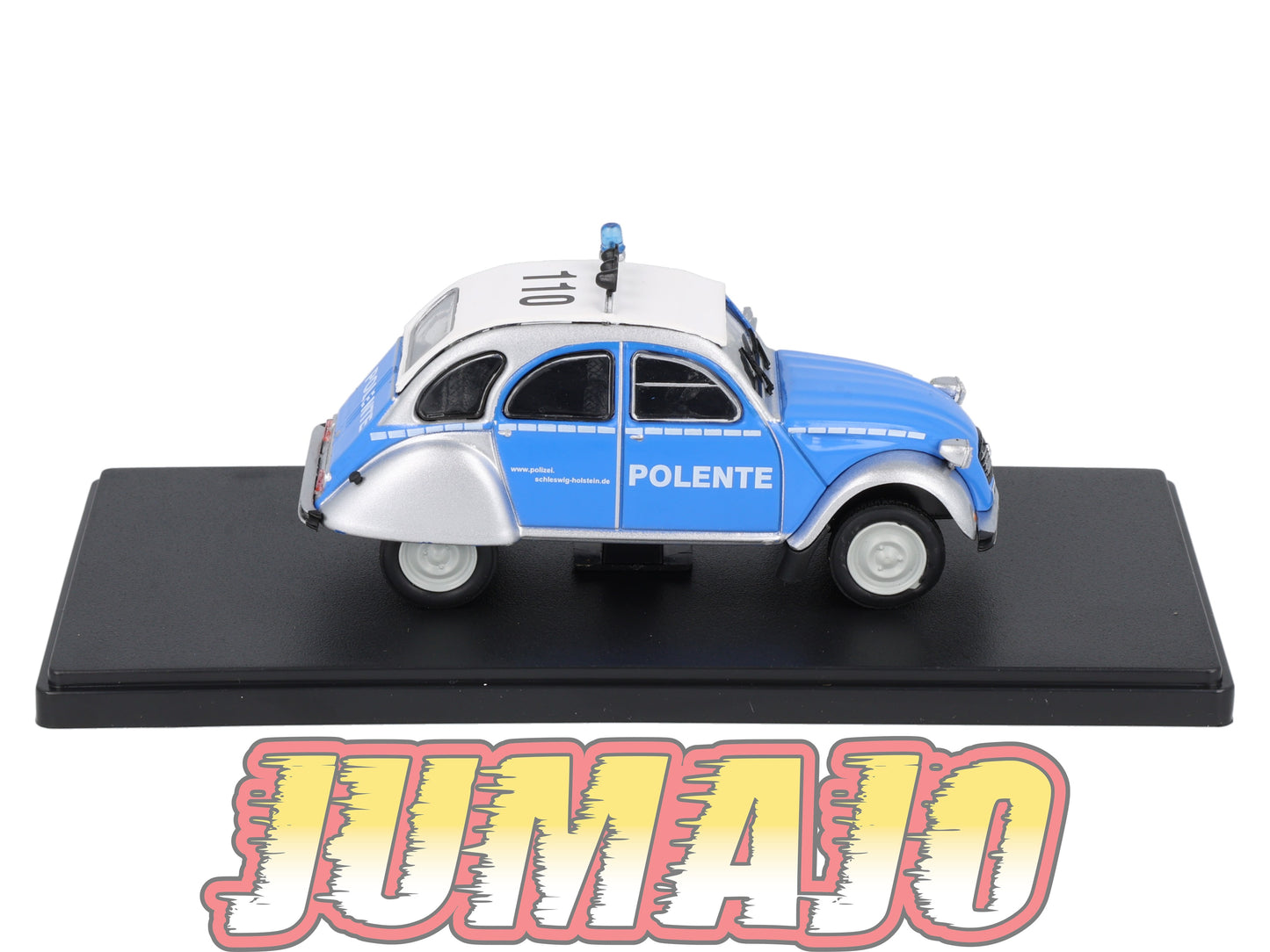 2CVAP25 Voiture 1/43 ELIGOR Auto plus : CITROEN 2CV Polente Polizei allemand