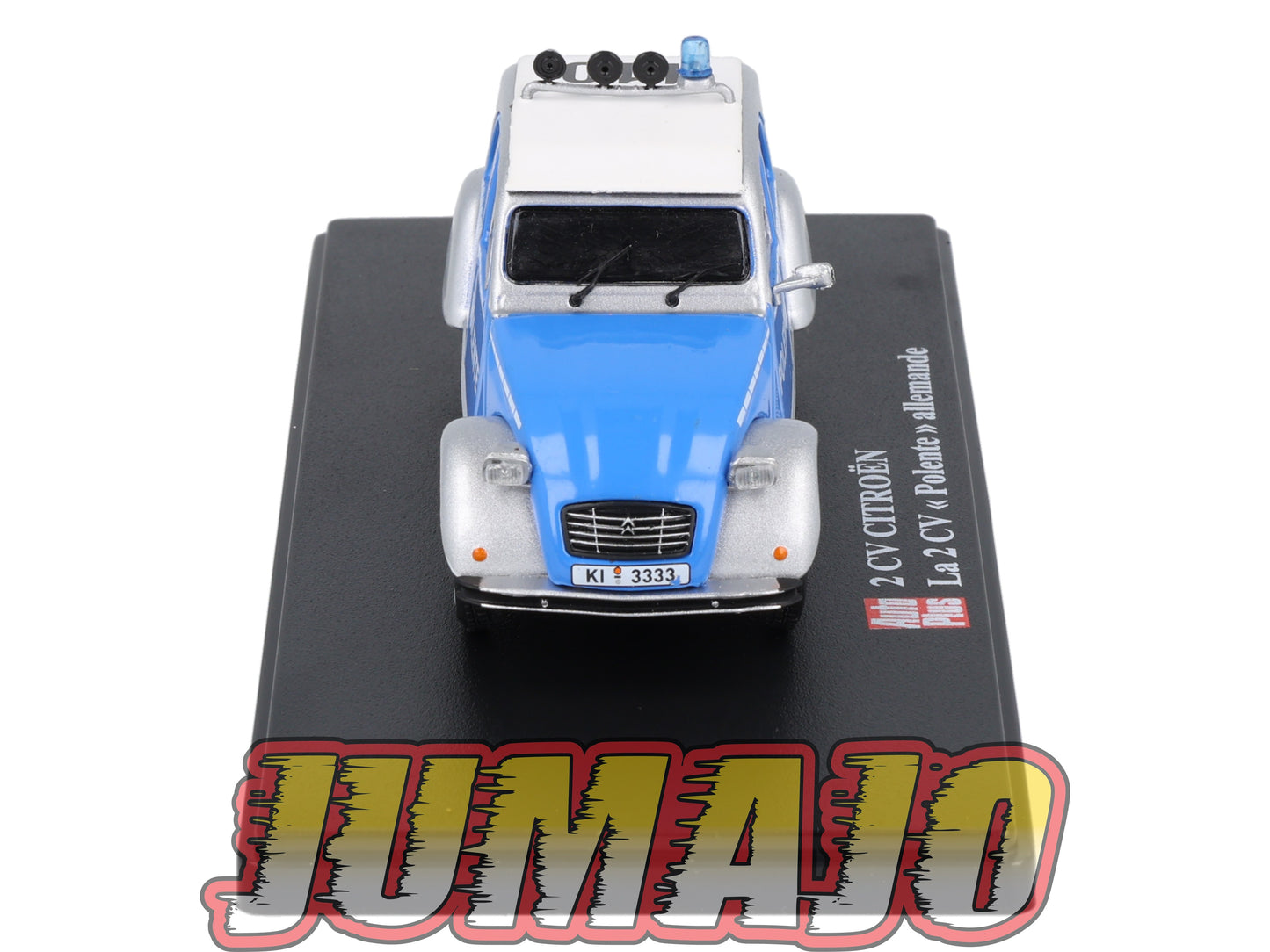 2CVAP25 Voiture 1/43 ELIGOR Auto plus : CITROEN 2CV Polente Polizei allemand