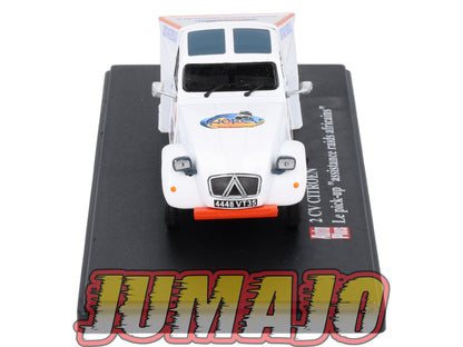 2CVAP262 Voiture 1/43 ELIGOR Auto plus : CITROEN 2CV Pick UP Assistance Raids Africains