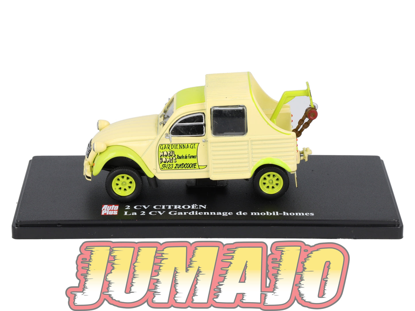 2CVAP264 Voiture 1/43 ELIGOR Auto plus : CITROEN 2CV Gardiennage De Mobil Homes