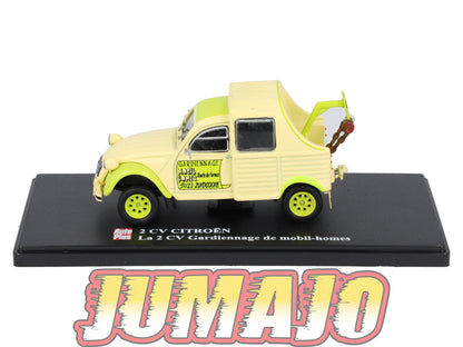 2CVAP264 Voiture 1/43 ELIGOR Auto plus : CITROEN 2CV Gardiennage De Mobil Homes