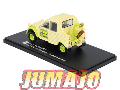 2CVAP264 Voiture 1/43 ELIGOR Auto plus : CITROEN 2CV Gardiennage De Mobil Homes
