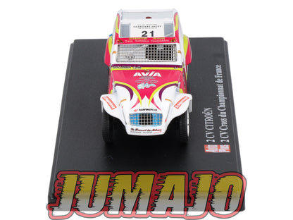 2CVAP2 Voiture 1/43 ELIGOR Auto plus CITROEN 2CV n°27 cross championnat France