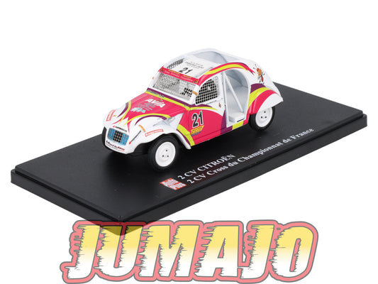 2CVAP2 Voiture 1/43 ELIGOR Auto plus CITROEN 2CV n°27 cross championnat France