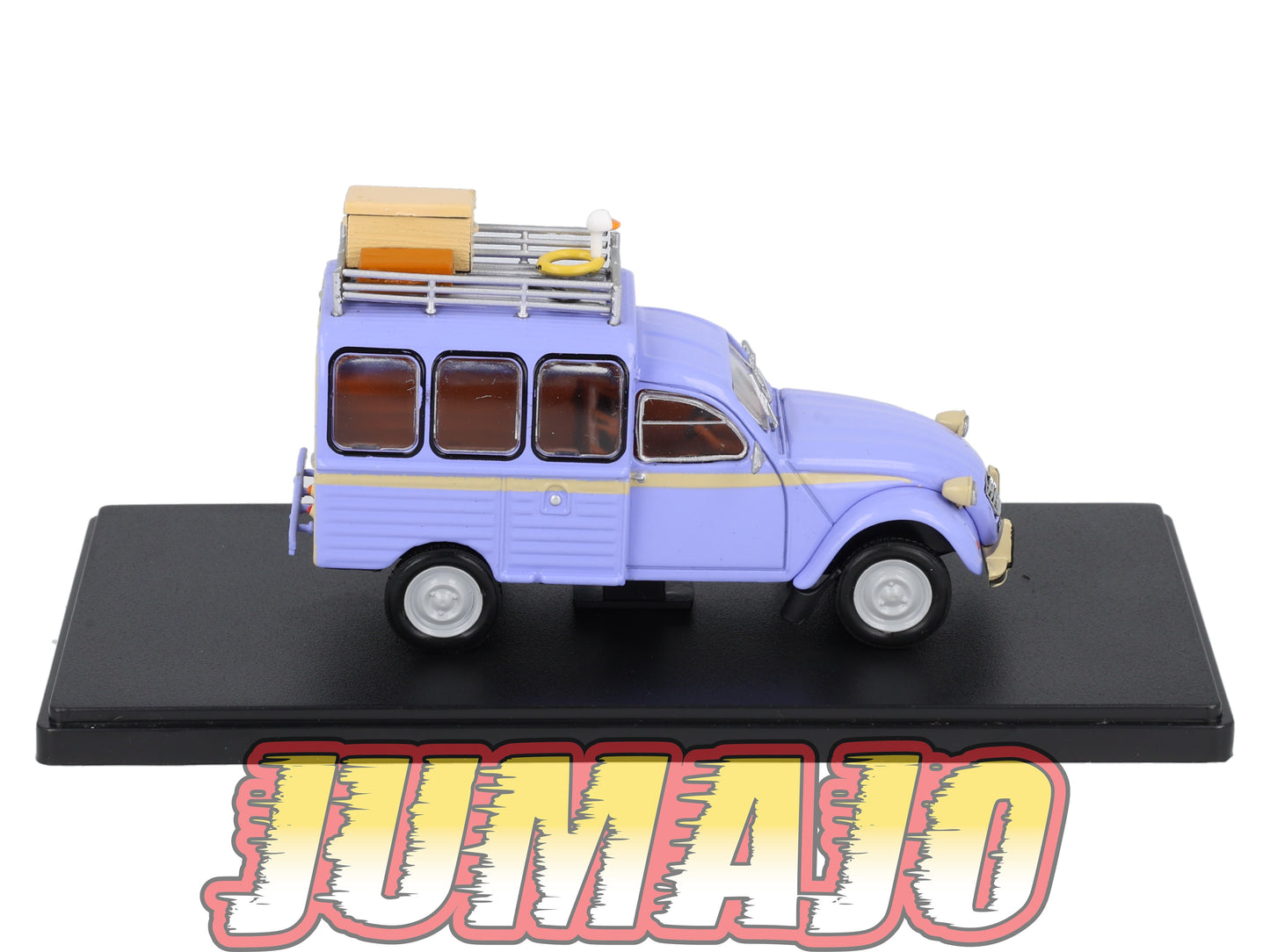 2CVAP49 Voiture 1/43 ELIGOR Auto plus : CITROEN 2CV La Fourgonette Départ en Vacances