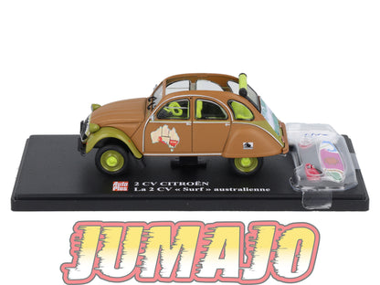2CVAP50 Voiture 1/43 ELIGOR Auto plus : CITROEN 2CV n°12 Surf Australienne