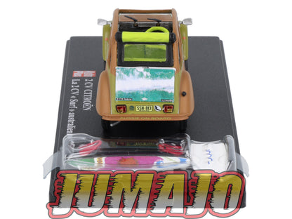 2CVAP50 Voiture 1/43 ELIGOR Auto plus : CITROEN 2CV n°12 Surf Australienne