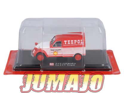 2CVAP54 voiture 1/43 ELIGOR Auto plus : CITROEN 2CV n°33 Camionnette TEEPOL SHELL