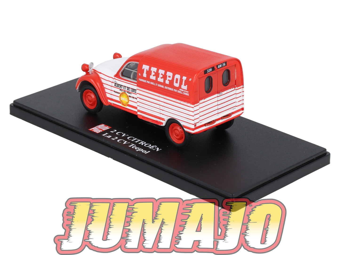 2CVAP54 voiture 1/43 ELIGOR Auto plus : CITROEN 2CV n°33 Camionnette TEEPOL SHELL