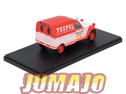2CVAP54 voiture 1/43 ELIGOR Auto plus : CITROEN 2CV n°33 Camionnette TEEPOL SHELL