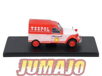 2CVAP54 voiture 1/43 ELIGOR Auto plus : CITROEN 2CV n°33 Camionnette TEEPOL SHELL
