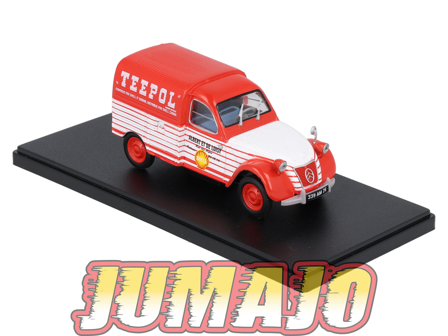 2CVAP54 voiture 1/43 ELIGOR Auto plus : CITROEN 2CV n°33 Camionnette TEEPOL SHELL