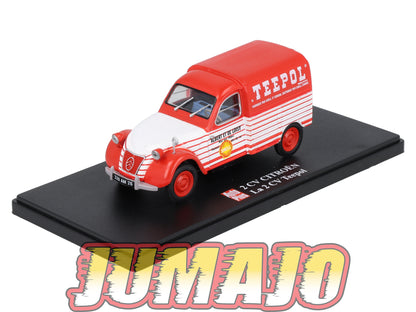 2CVAP54 voiture 1/43 ELIGOR Auto plus : CITROEN 2CV n°33 Camionnette TEEPOL SHELL