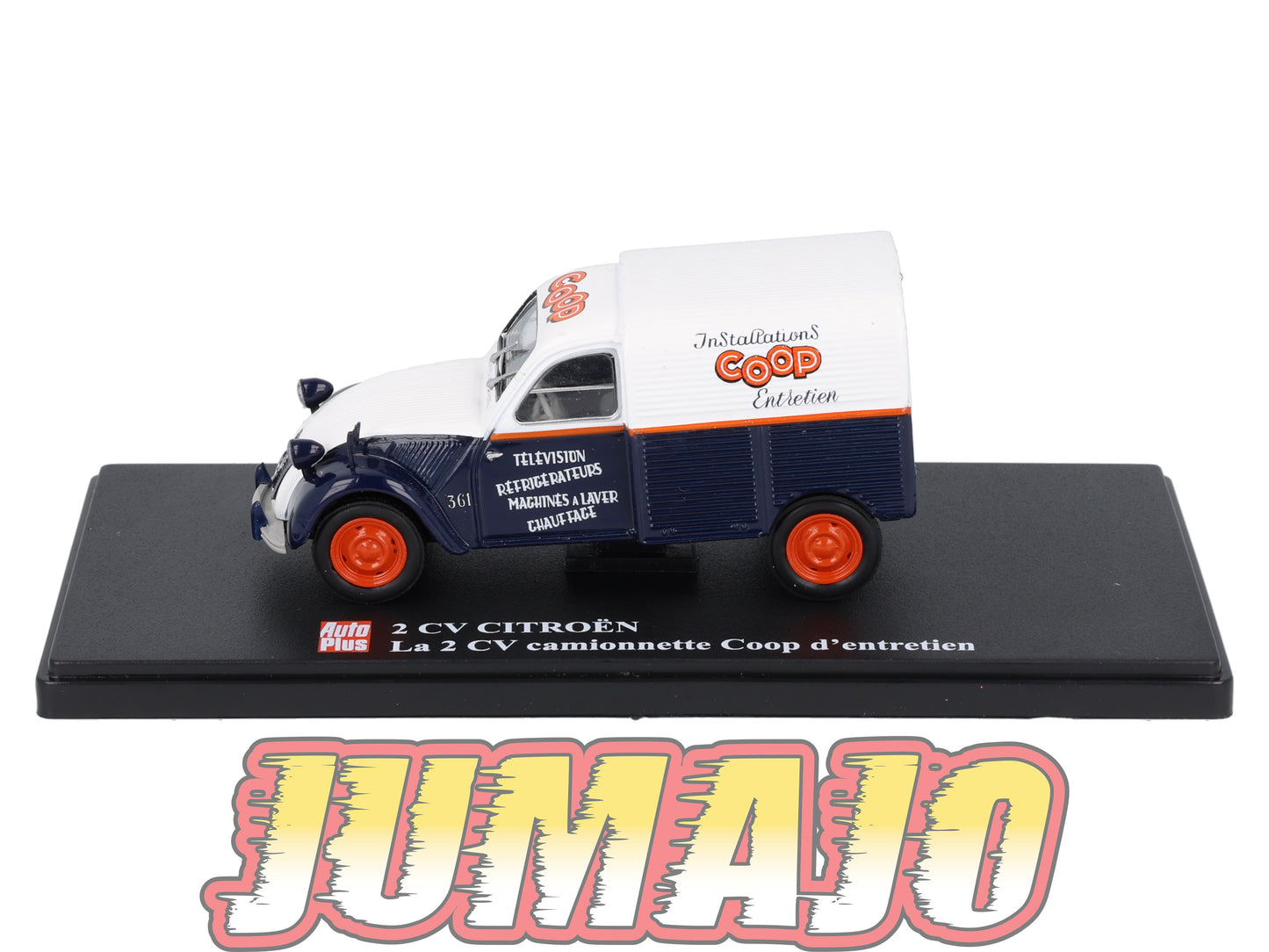 2CVAP57 Voiture 1/43 ELIGOR Auto plus : CITROEN 2CV n°35 camionette COOP entretien