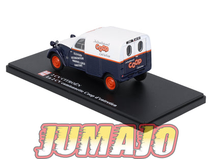 2CVAP57 Voiture 1/43 ELIGOR Auto plus : CITROEN 2CV n°35 camionette COOP entretien