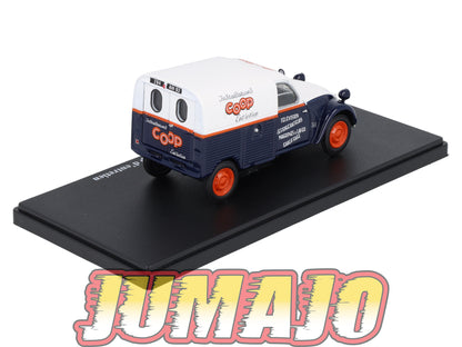 2CVAP57 Voiture 1/43 ELIGOR Auto plus : CITROEN 2CV n°35 camionette COOP entretien