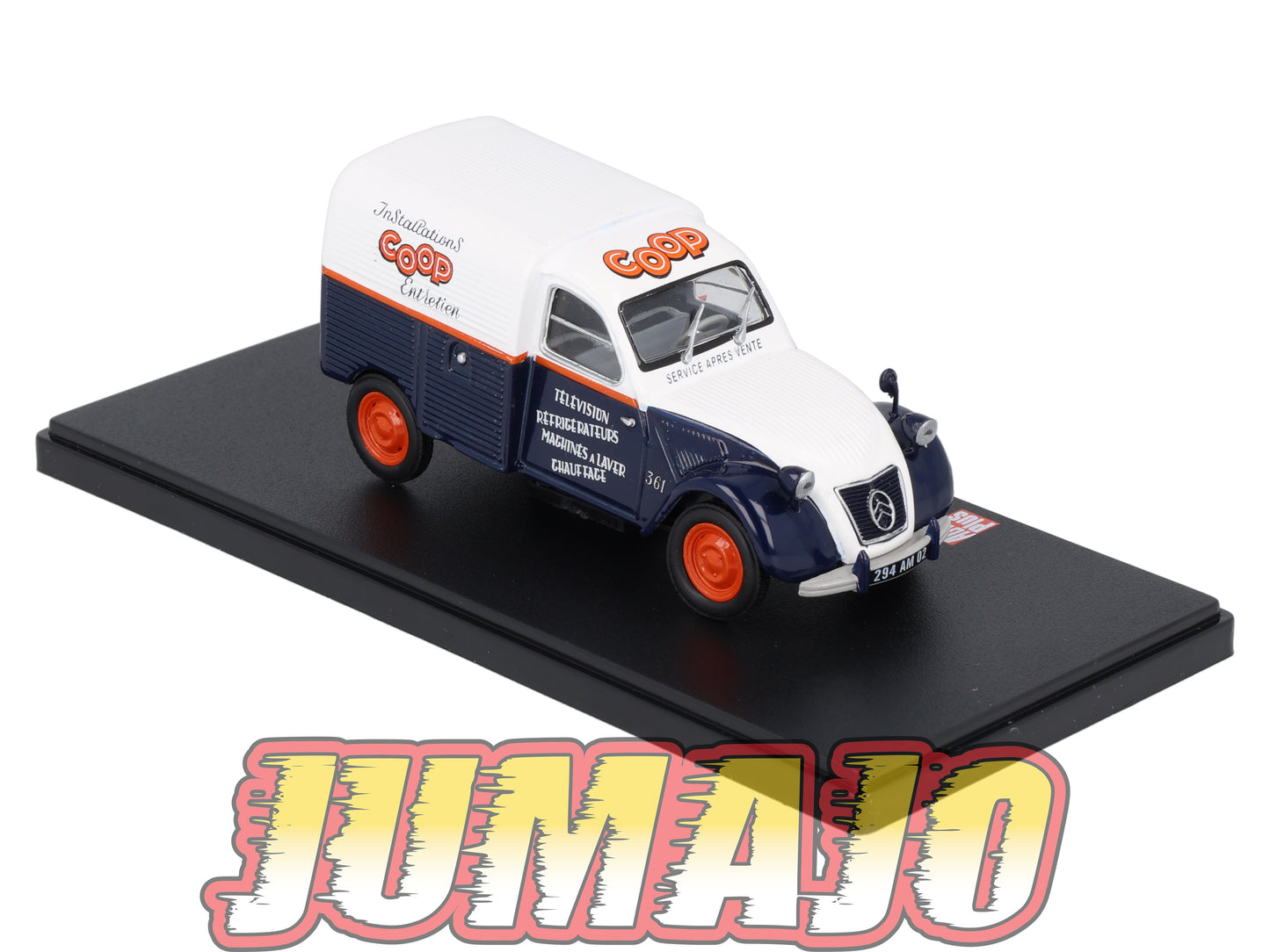 2CVAP57 Voiture 1/43 ELIGOR Auto plus : CITROEN 2CV n°35 camionette COOP entretien