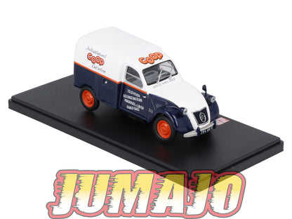 2CVAP57 Voiture 1/43 ELIGOR Auto plus : CITROEN 2CV n°35 camionette COOP entretien