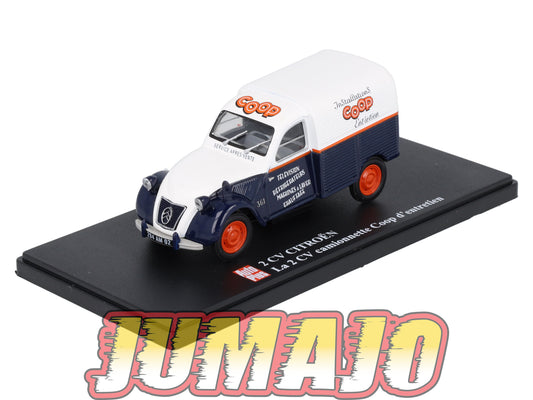 2CVAP57 Voiture 1/43 ELIGOR Auto plus : CITROEN 2CV n°35 camionette COOP entretien