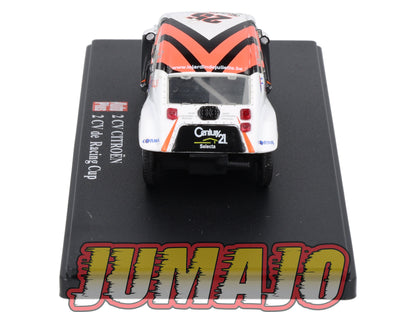 2CVAP61 voiture 1/43 ELIGOR Auto plus : CITROEN 2CV n°28 Racing Cup