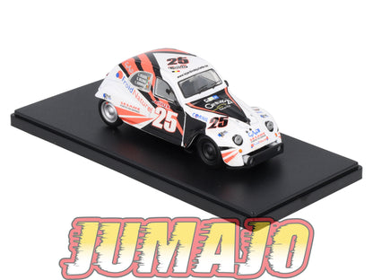 2CVAP61 voiture 1/43 ELIGOR Auto plus : CITROEN 2CV n°28 Racing Cup