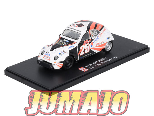 2CVAP61 voiture 1/43 ELIGOR Auto plus : CITROEN 2CV n°28 Racing Cup