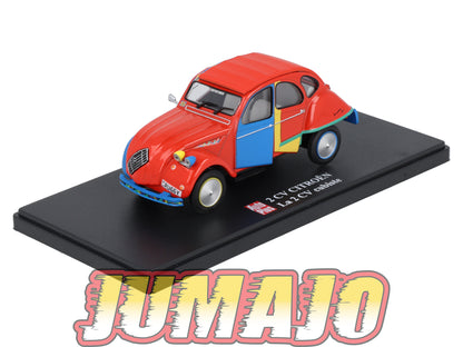 2CVAP64 Voiture 1/43 ELIGOR Auto plus : CITROEN 2CV n°22 Cubiste Picasso