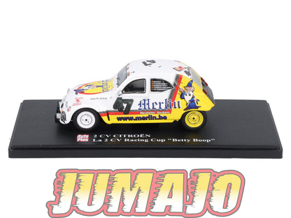 2CVAP68 Voiture 1/43 ELIGOR Auto plus : CITROEN 2CV Racing Cup Betty Boop