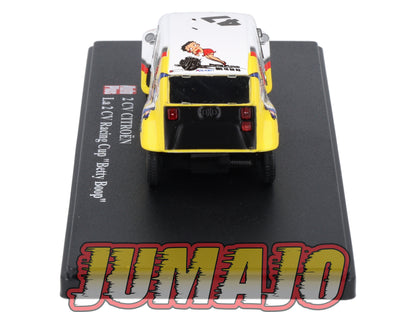 2CVAP68 Voiture 1/43 ELIGOR Auto plus : CITROEN 2CV Racing Cup Betty Boop