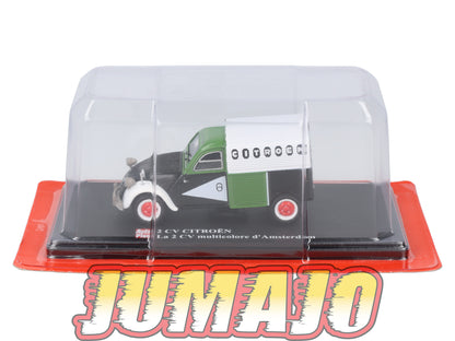 2CVAP80 Voiture 1/43 ELIGOR Auto plus : CITROEN 2CV La 2CV Multicolore D'Amsterdam