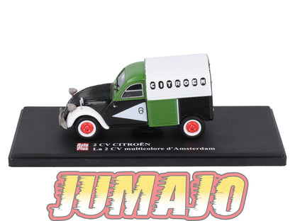 2CVAP80 Voiture 1/43 ELIGOR Auto plus : CITROEN 2CV La 2CV Multicolore D'Amsterdam