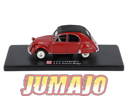 2CVAP99 Voiture 1/43 ELIGOR Auto plus : CITROEN 2CV Forest Belge