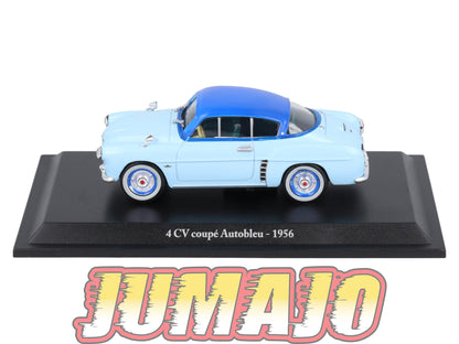 4CV12 Voiture 1/43 Eligor RENAULT 4 CV Coupe Autobleu 1956