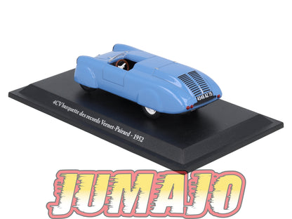 4CV14 Voiture 1/43 Eligor RENAULT 4 CV Barquette Des Records Vernet-Pairard 1952