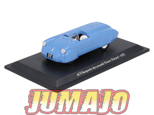 4CV14 Voiture 1/43 Eligor RENAULT 4 CV Barquette Des Records Vernet-Pairard 1952