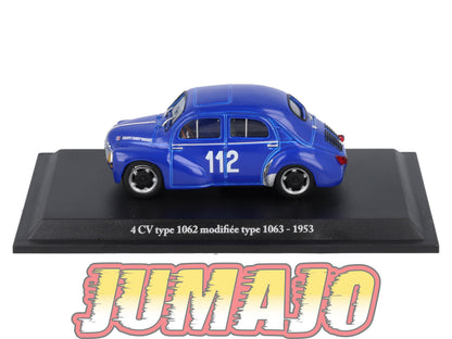 4CV16 Voiture 1/43 Eligor RENAULT 4 CV 1062 Modifiée Type 1063-1953