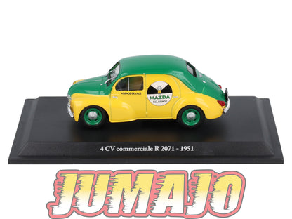 4CV17 Voiture 1/43 Eligor RENAULT 4 CV Commerciale R 2071 1951 Mazda eclairage