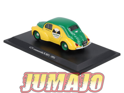 4CV17 Voiture 1/43 Eligor RENAULT 4 CV Commerciale R 2071 1951 Mazda eclairage