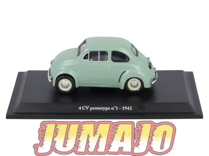 4CV18 Voiture 1/43 Eligor RENAULT 4 CV Prototype n°1 1942
