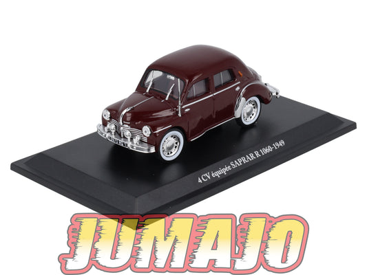 4CV22 Voiture 1/43 Eligor RENAULT 4 CV Equipée SAPRAR R 1060 1949