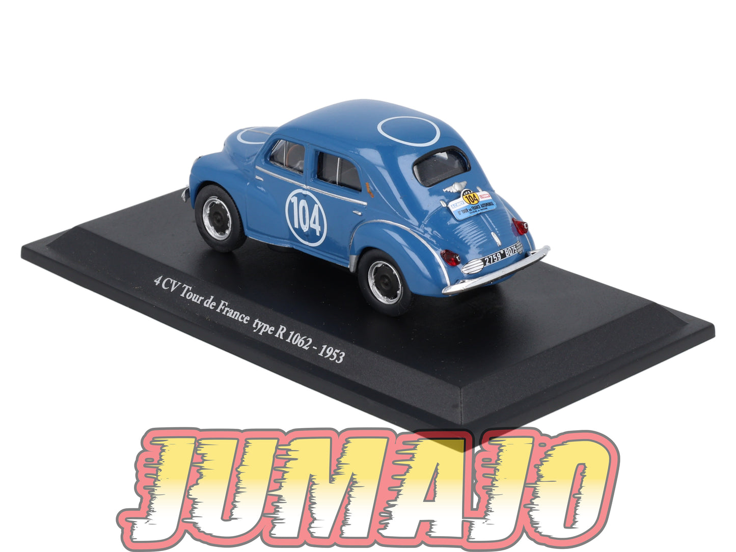4CV24 Voiture 1/43 Eligor RENAULT 4 CV Tour de France Type R 1062 1953 #104