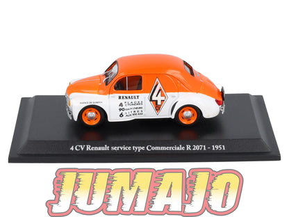 4CV25 Voiture 1/43 Eligor RENAULT 4 CV Service type Commerciale R 2071 1951
