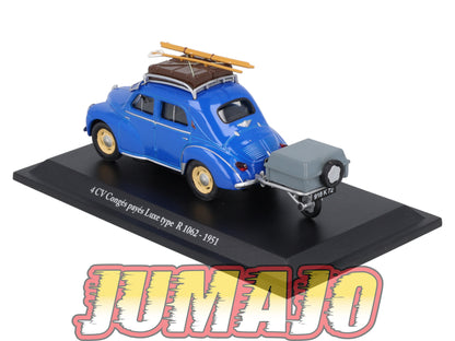 4CV27 Voiture 1/43 Eligor RENAULT 4 CV Congés payés Luxe Type R 1062 1951