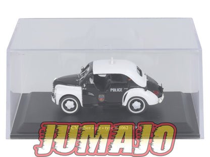 4CV28 Voiture 1/43 Eligor RENAULT 4 CV Police Pie Type R 1062 1955