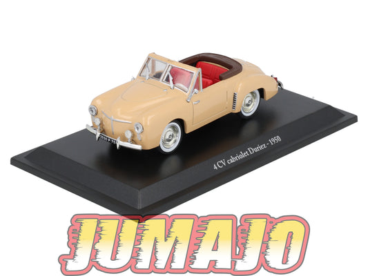 4CV33 Voiture 1/43 Eligor RENAULT 4 CV Cabriolet Duriez 1950
