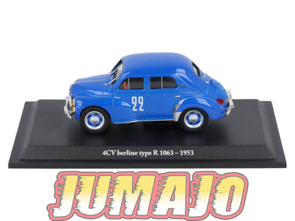 4CV37 Voiture 1/43 Eligor RENAULT 4 CV Berline Type R 1063 1953 #22