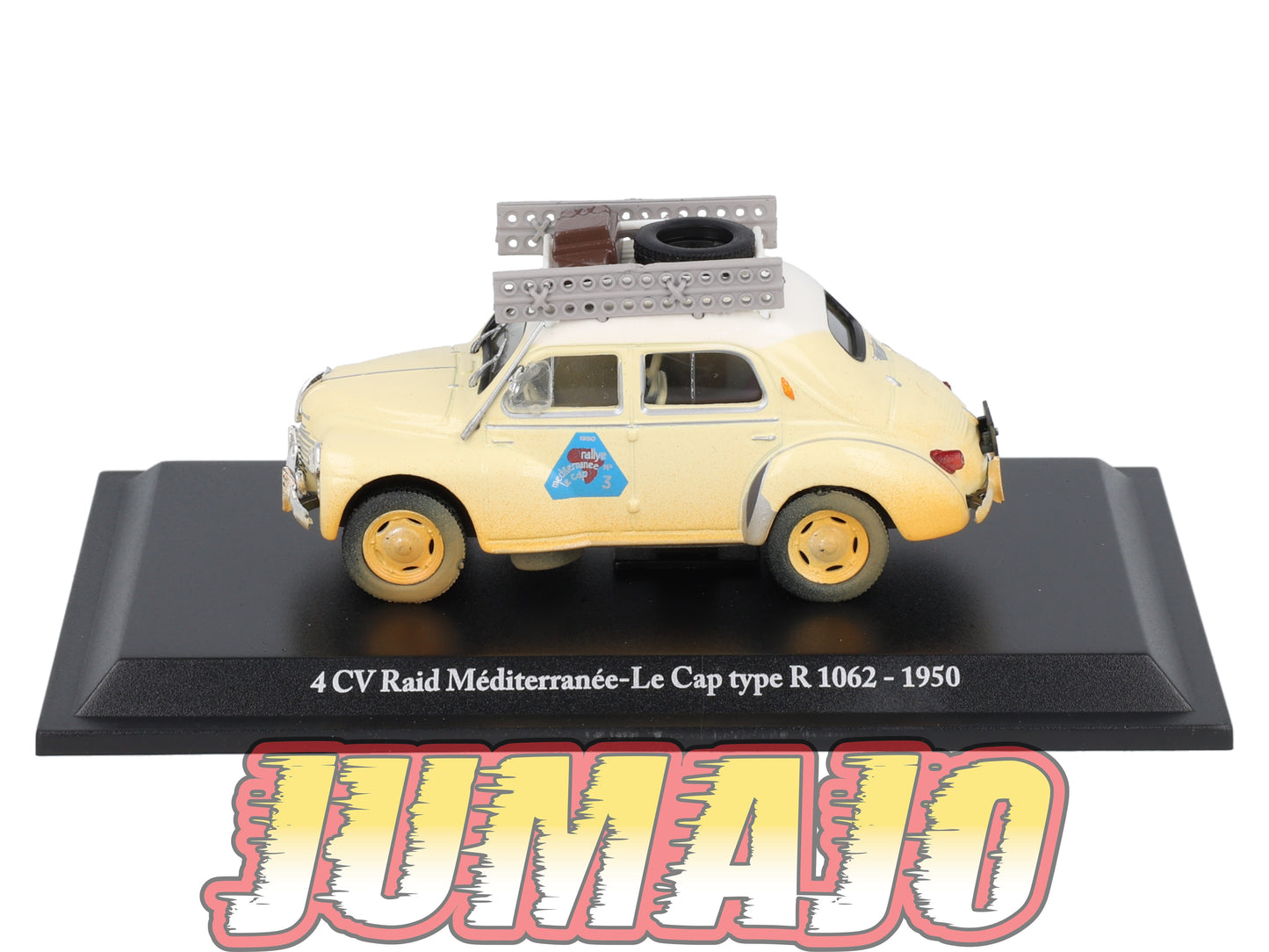 4CV5 Voiture 1/43 Eligor RENAULT 4 CV Raid Méditerranée-Le Cap Type R 1062 1950