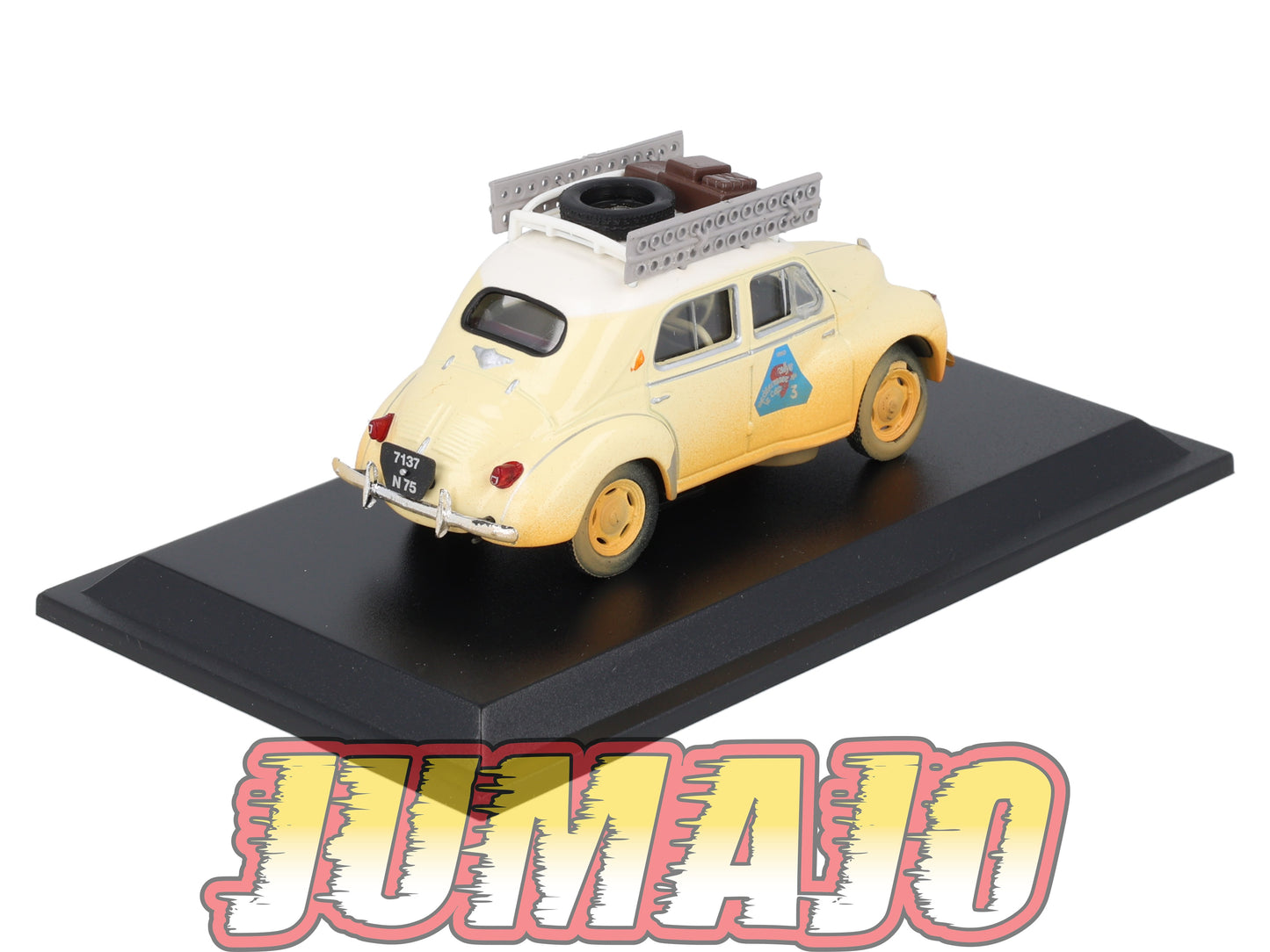 4CV5 Voiture 1/43 Eligor RENAULT 4 CV Raid Méditerranée-Le Cap Type R 1062 1950